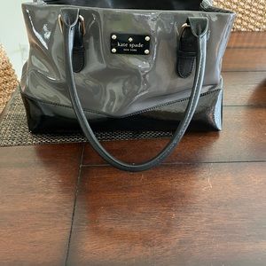Kate Spade purse, excellent condition, gorgeous!  9in hgt, 15 in length.Blk gray